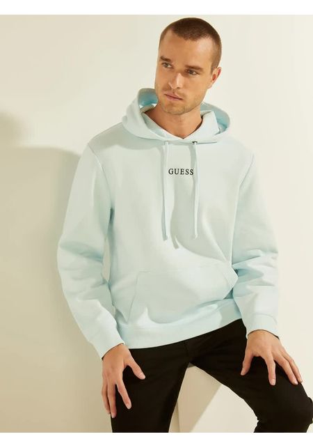 SWEATER GUESS ES ROY GUESS HOODIE G7GB CELESTE