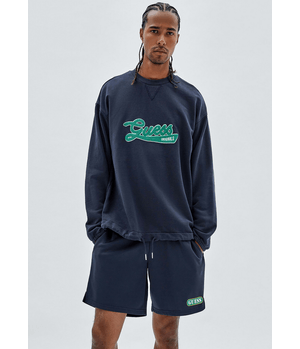 Sweater Guess Go Collegiate Crewneck G7P1 Azul