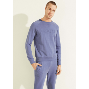 Sweater Guess Aldwin Sweatshirt Crew Neck G4T3 Azul