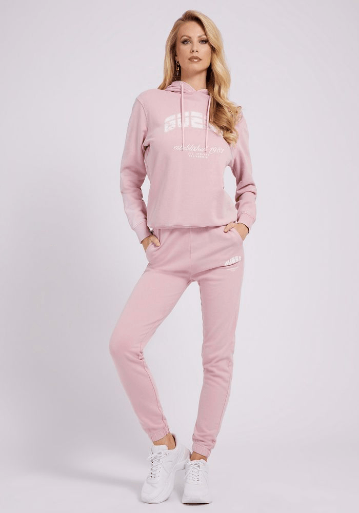 SWEATER GUESS Bryony Hooded Sweatshirt G6X8 ROSADO