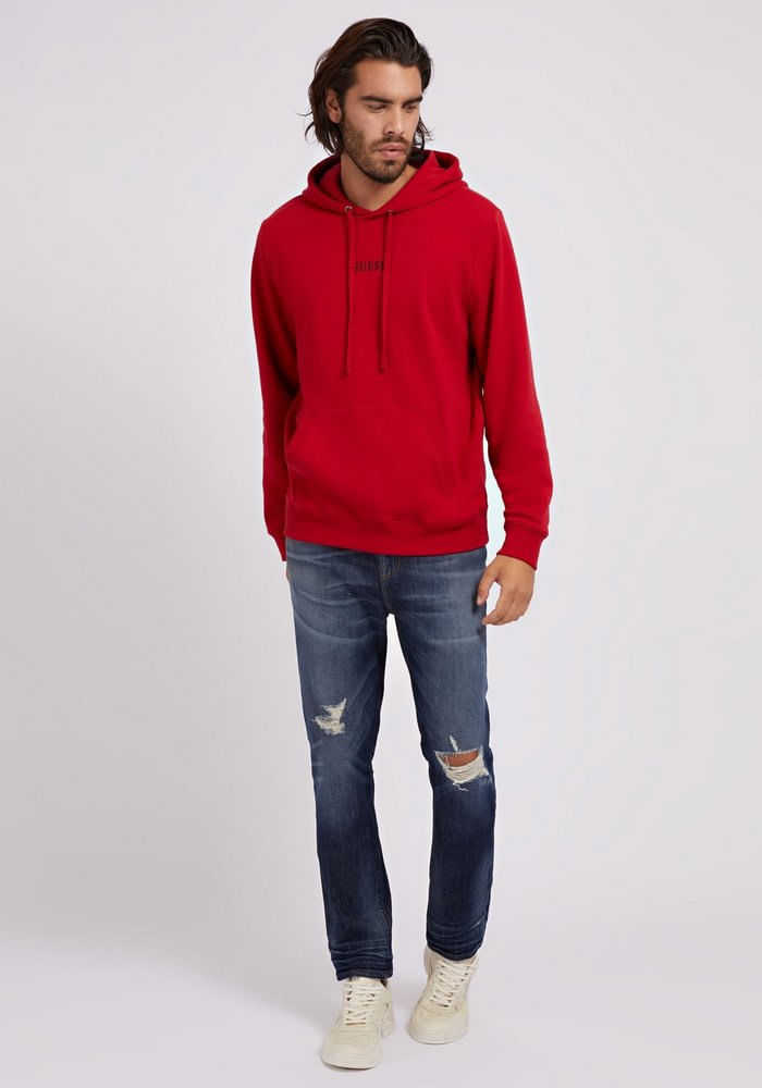 SWEATER GUESS Roy Guess Hoodie G532 ROJO