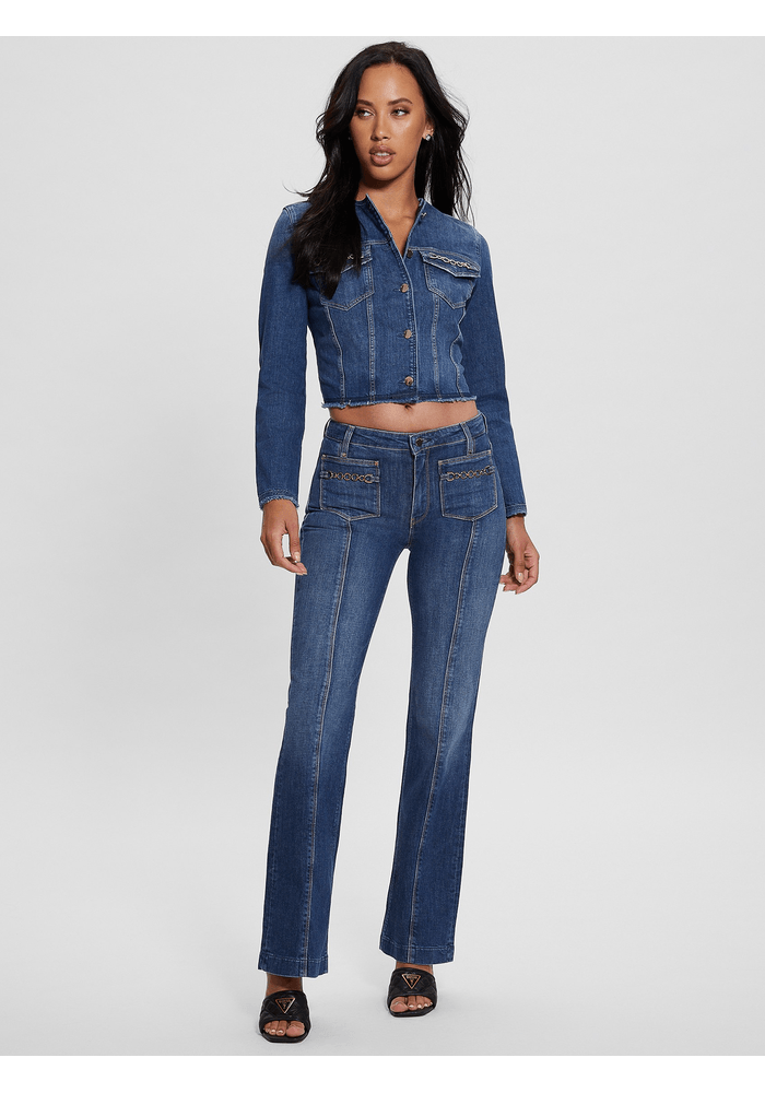 JEANS GUESS Sexy Boot Chain ENLD DENIM